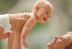 How should genital care of newborn baby be made